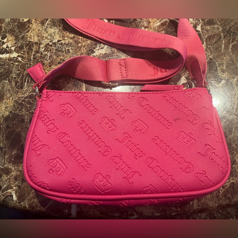 Juicy Couture pink purse with straps absolutely adorable,